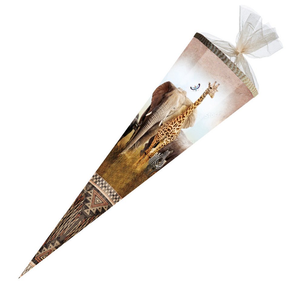 Nestler Schultüte Nestler Schultüte Safari 6eckig 85cm