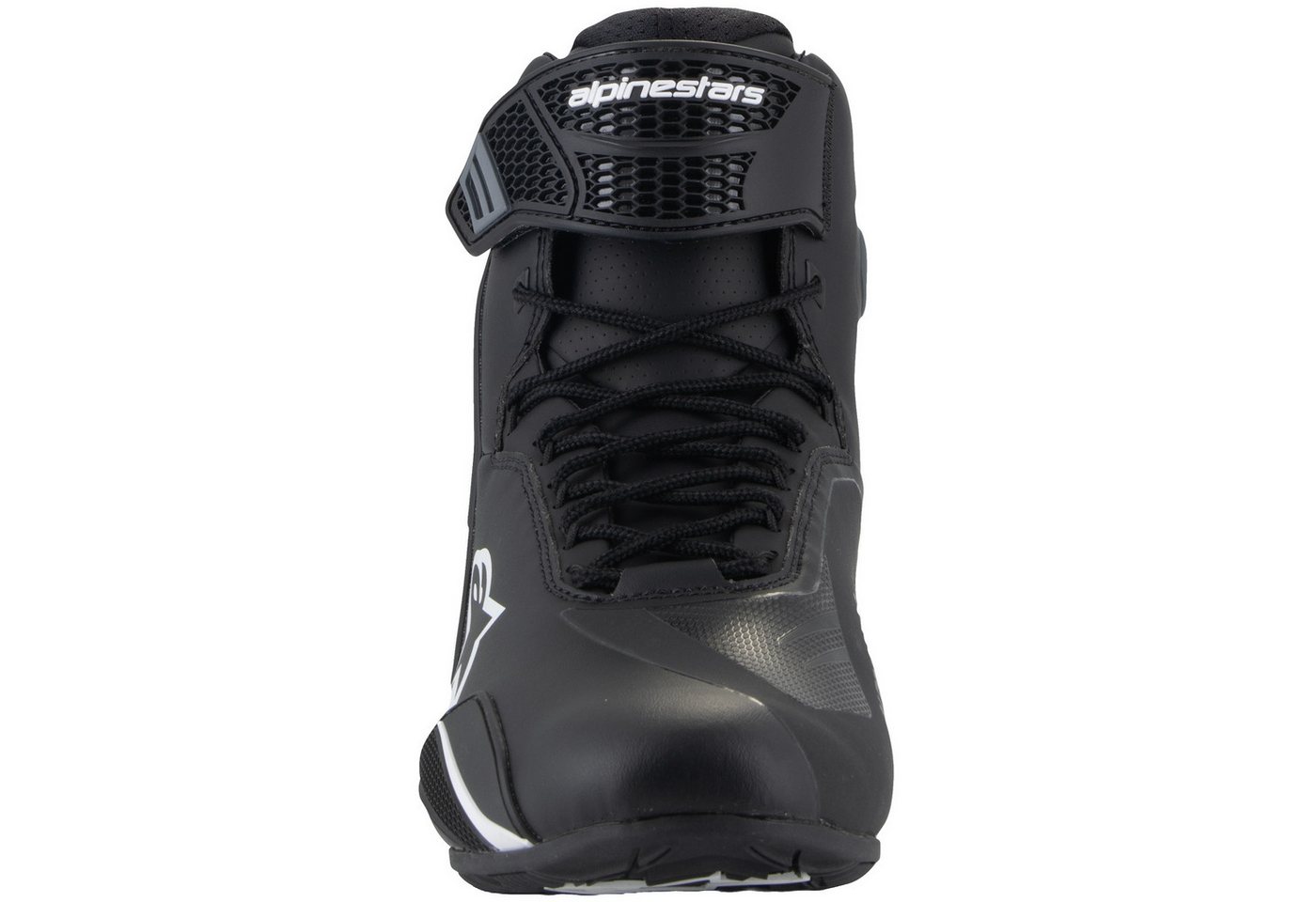 Alpinestars Alpinestars Faster-4 Motorradschuhe Schwarz / Weiss Motorradstiefel (Packung, Antistatische und Öl- und Benzinfeste Sohle) motorradschuhe für herren