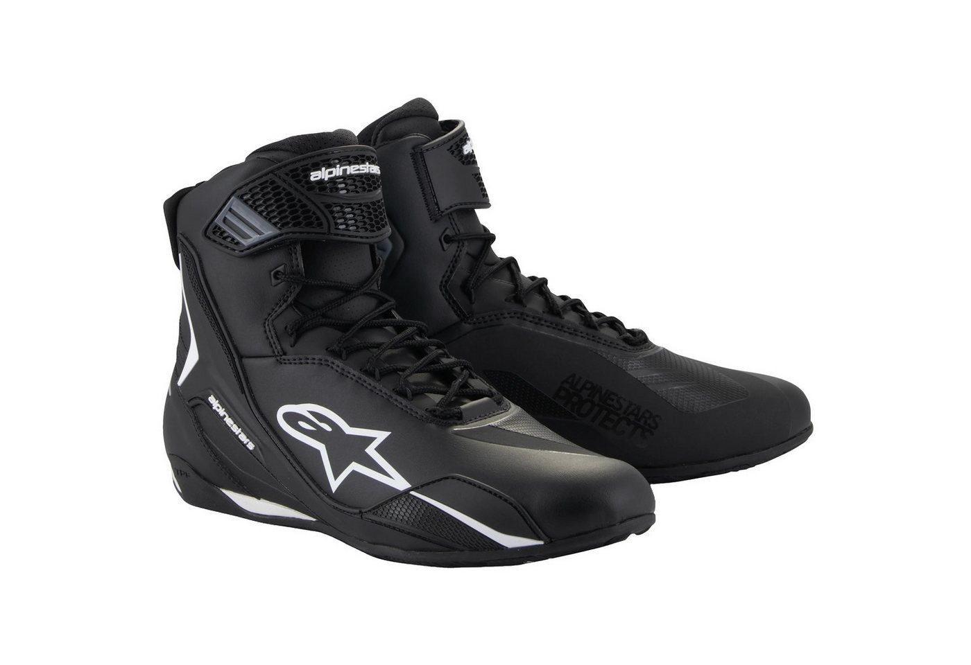 Alpinestars Alpinestars Faster-4 Motorradschuhe Schwarz / Weiss Motorradstiefel (Packung, Antistatische und Öl- und Benzinfeste Sohle) motorradschuhe für herren Bild 4