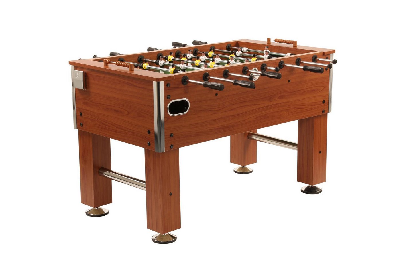 Bandito Kickertisch Tischkicker Profi Soccer Deluxe in holzdekor, 140 x 134 x 88 cm, Tischkicker Kickertisch Bild 4