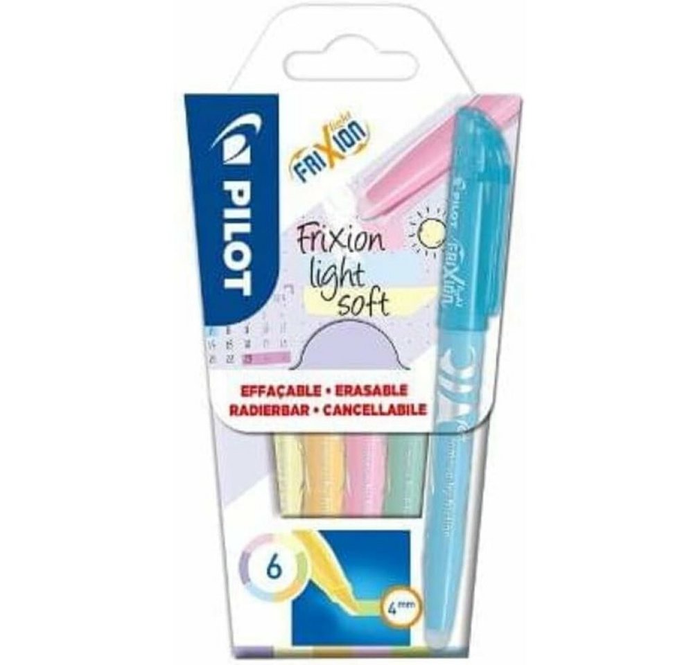 PILOT Marker Textmarker Frixion Light soft 6er Set Pastelltöne