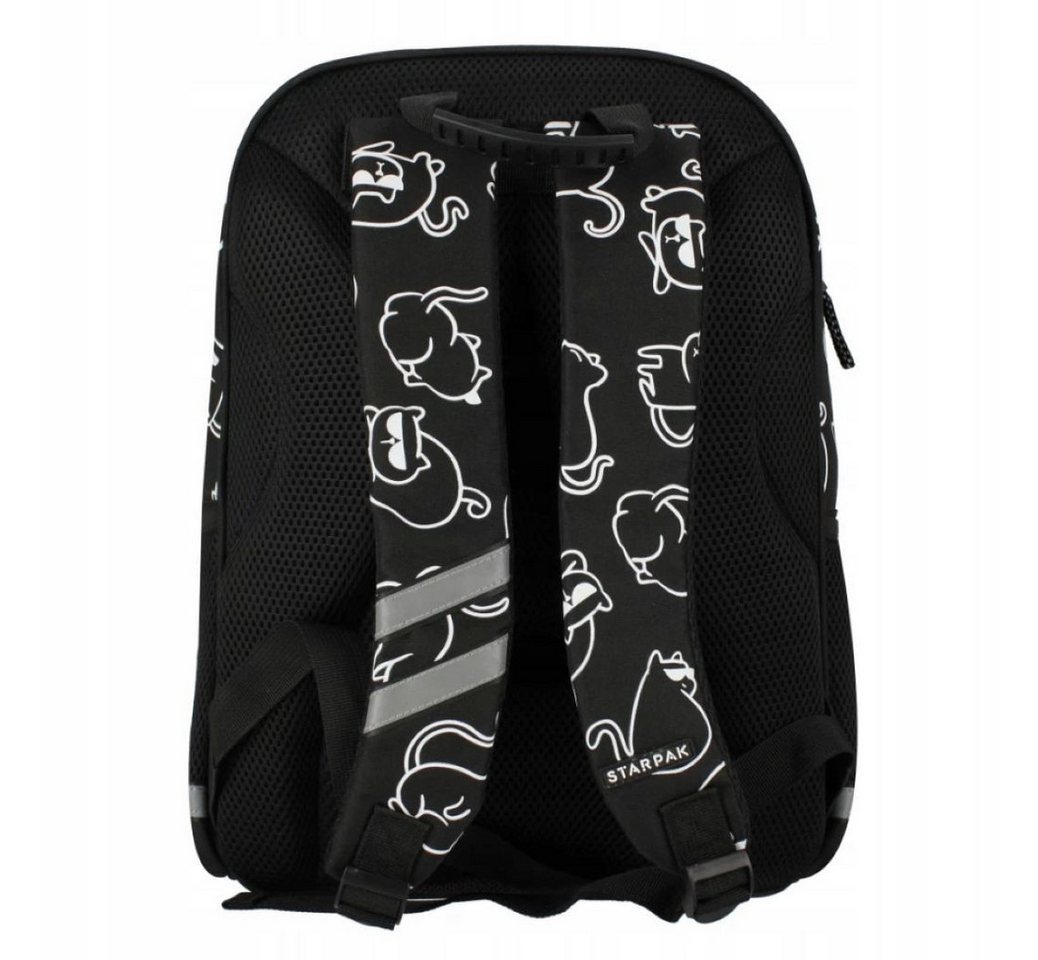 Starpak Schulrucksack Starpak Schulrucksack Mädchen Schwarz Holo Katzen 40x29x20 cm (1-tlg) Bild 5