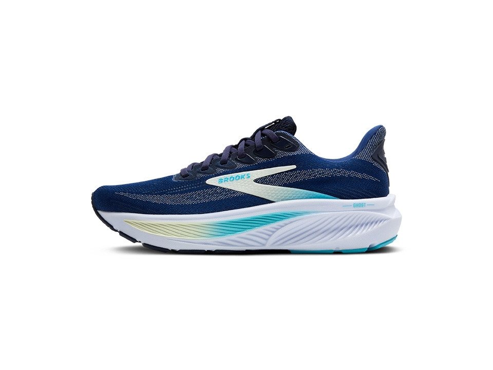 Brooks Ghost 17 Damen Laufschuh Narrow (2A) Navy/Green/Turquoise Laufschuh Bild 2
