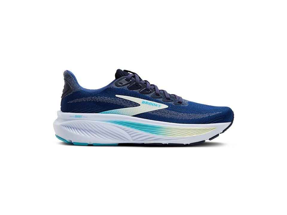 Brooks Ghost 17 Damen Laufschuh Narrow (2A) Navy/Green/Turquoise Laufschuh Bild 5