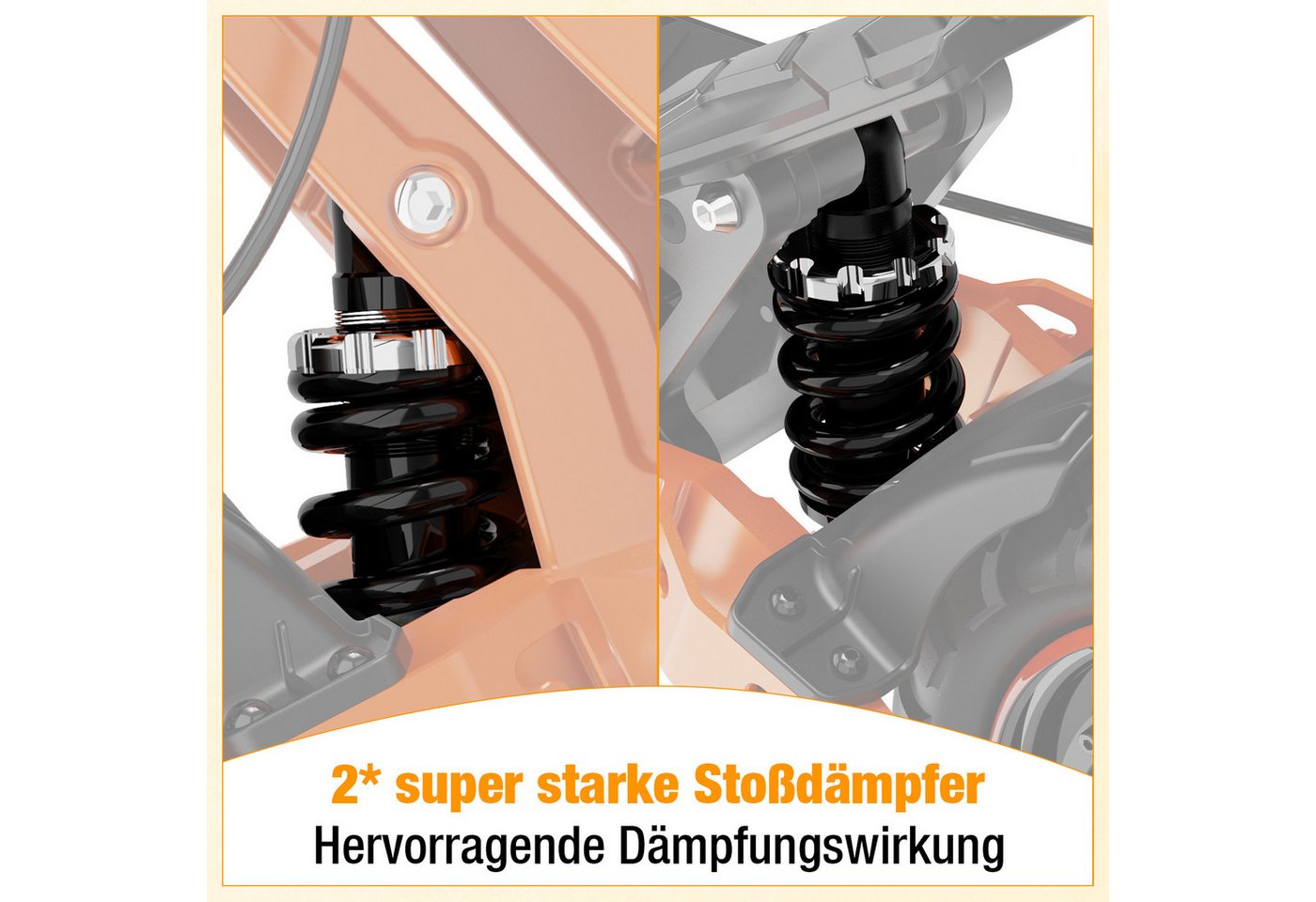 RCB E-Scooter D7/D7PRO ABE,90-120KM Reichweite,10"mit Straßenzulassung Elektroroller, 500,00 W, mit APP Bild 5
