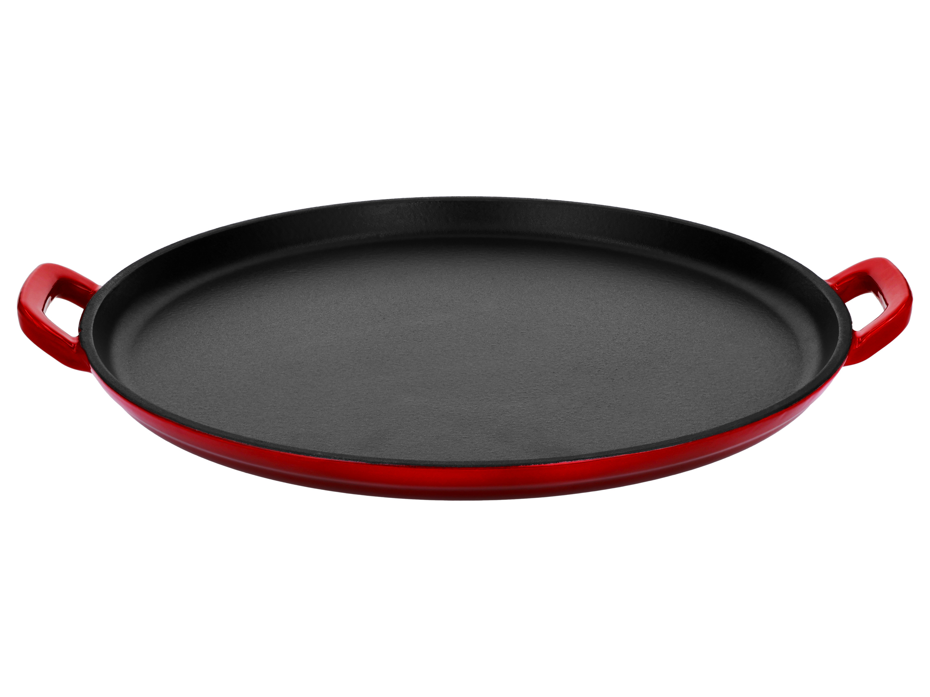 SILVERCREST® Premium-Gusseisenpizzaplatte Premium-Gusseisengrillplatte (Pizzaplatte/rot) Bild 4