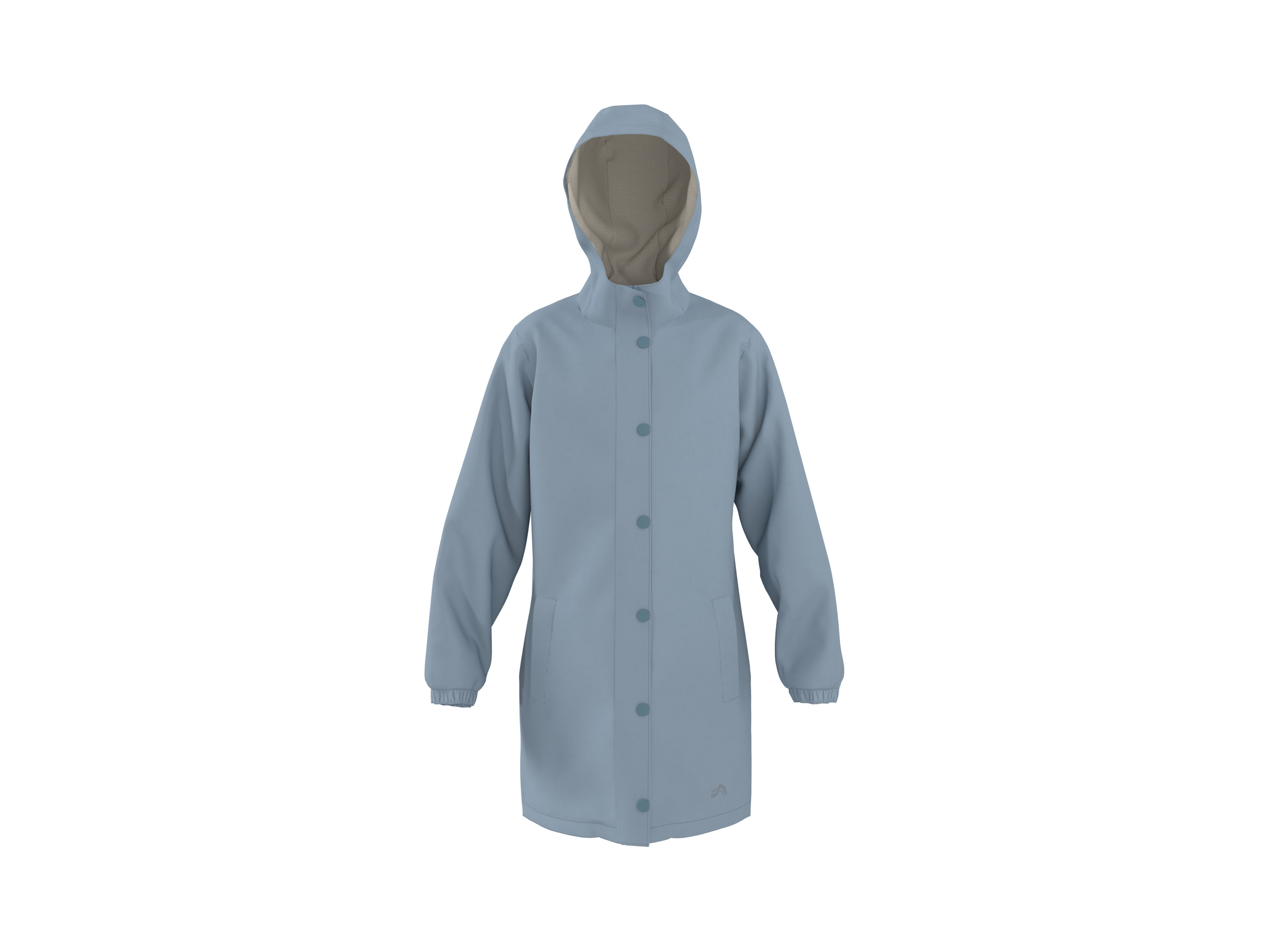 CRIVIT Kinder Thermo-Regenjacke, mit Teddyfutter (Blau, 134/140) Bild 3