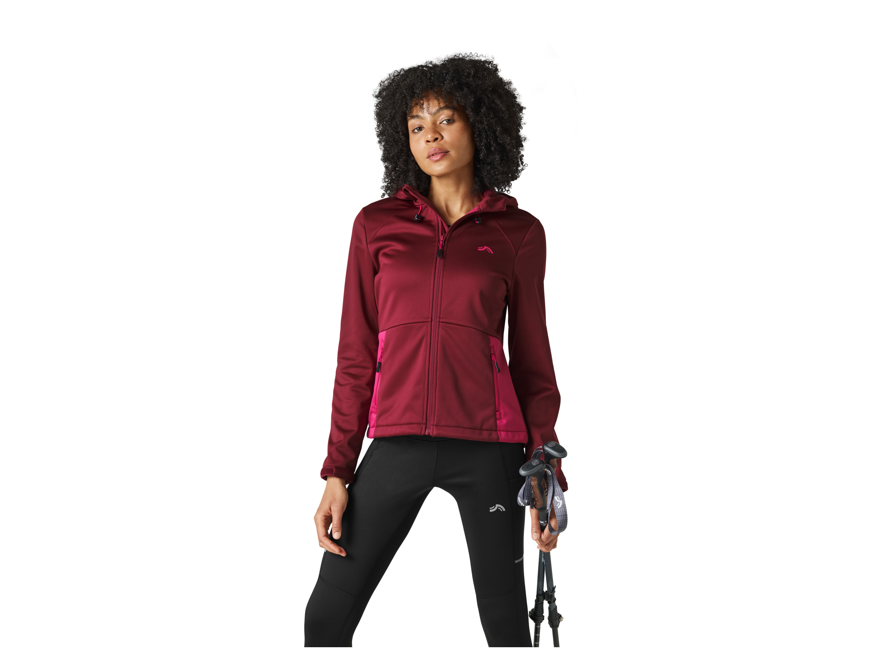 CRIVIT Damen Softshelljacke (Berry, L(44/46))