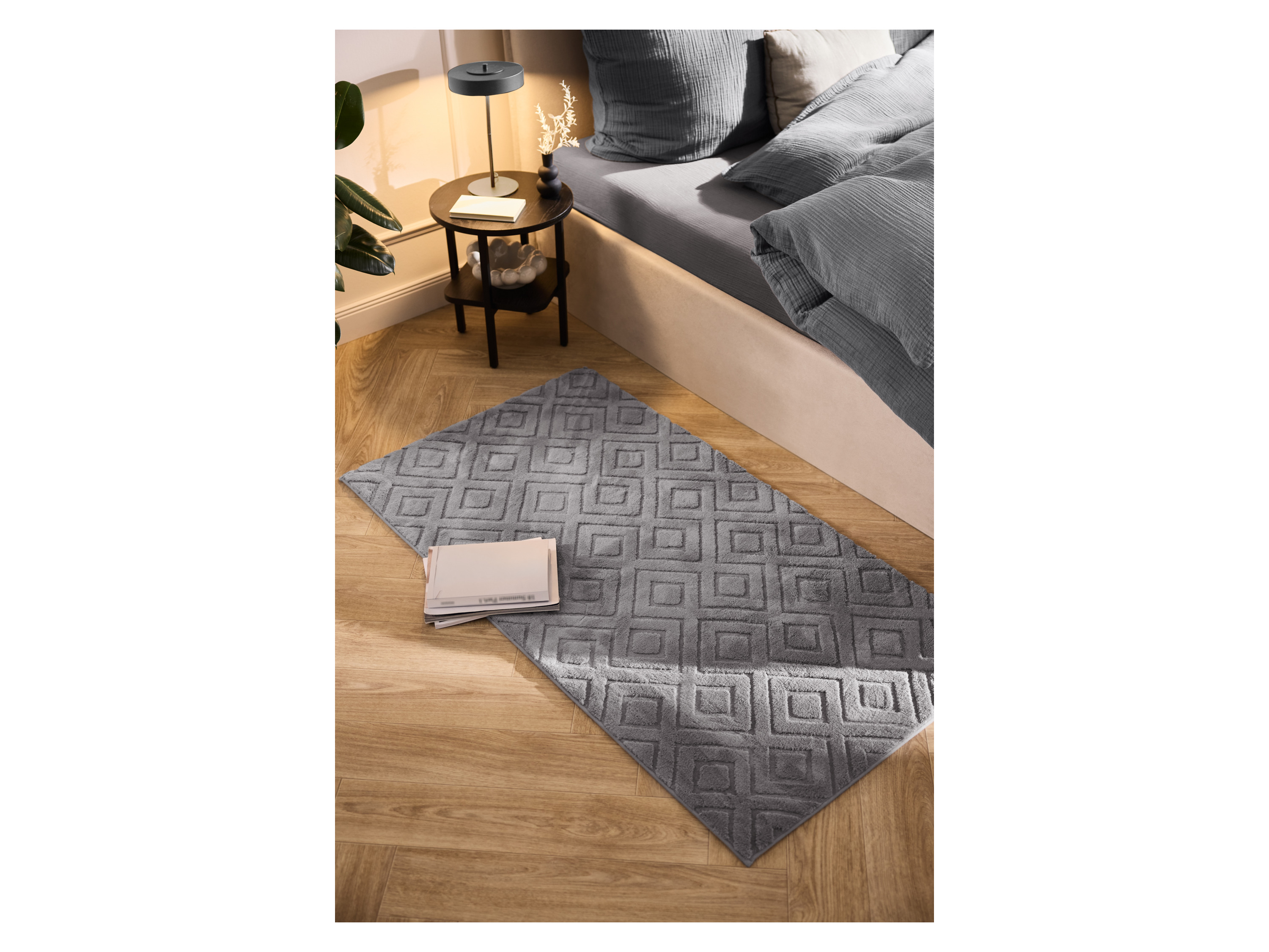LIVARNO® Langflor-Teppich, 80 x 150 cm (Grau) Bild 3