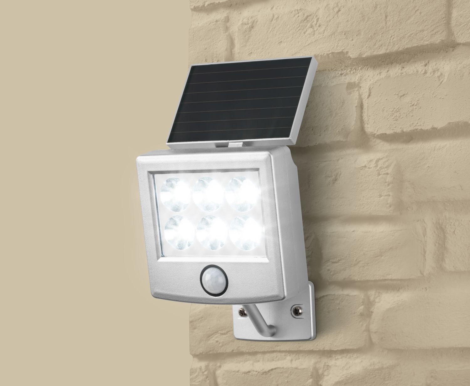 LIVARNO® LED-Solarstrahler, mit Bewegungsmelder (Solarpanel integriert)