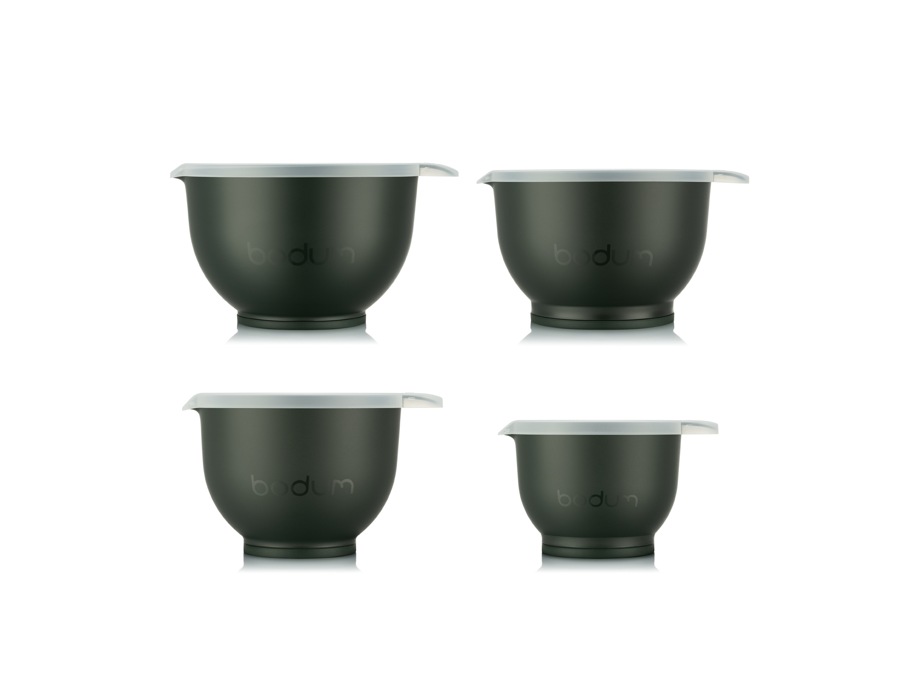BODUM Bistro Set 3 Salatschüsseln, doppelwandig, 0,6l, 3,0l, 6,5l (Dunkelgrün) Bild 4