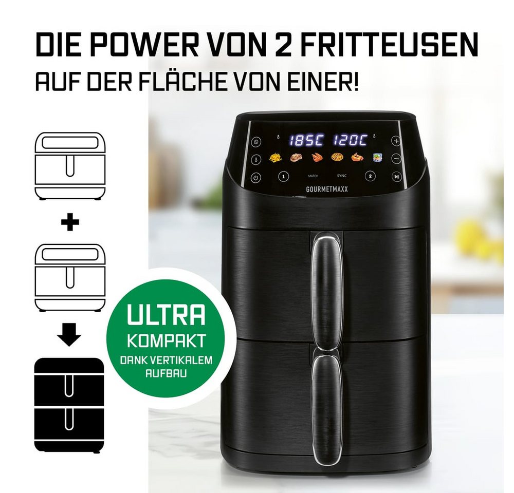 GOURMETMAXX Heißluft-Fritteuse »RA3301DB«, 2000 Watt Bild 3