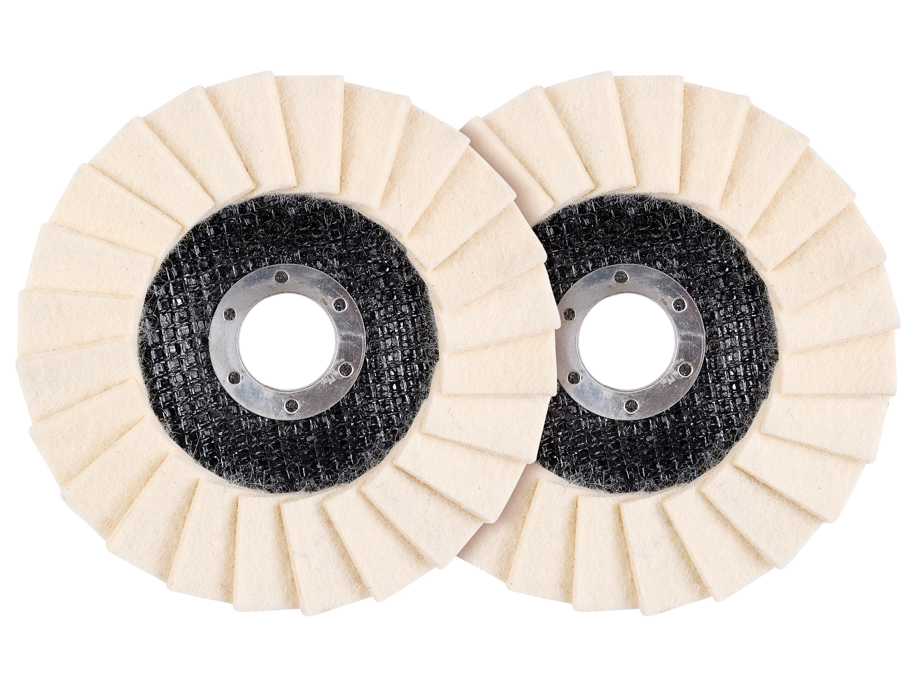 PARKSIDE® Winkelschleiferzubehör 125 mm div. Schleifen / Polieren (Polierrad aus Filz 2tlg.)
