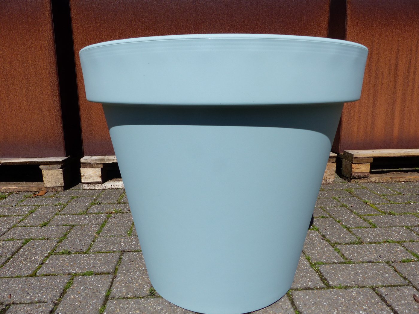 Pflanzkübel E&K, mint, rund Ø 60 cm, Pflanztopf Blumentopf Kübel XXL groß outdoor indoor Bild 5
