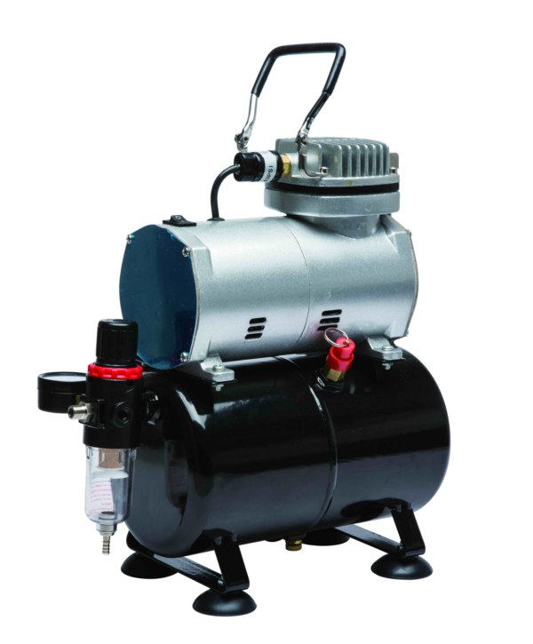 Bc-elec - Tc-20t Ölfreier Mini-kompressor Airbrush Kompressor Druckluft As186 4 Bar Lufttank