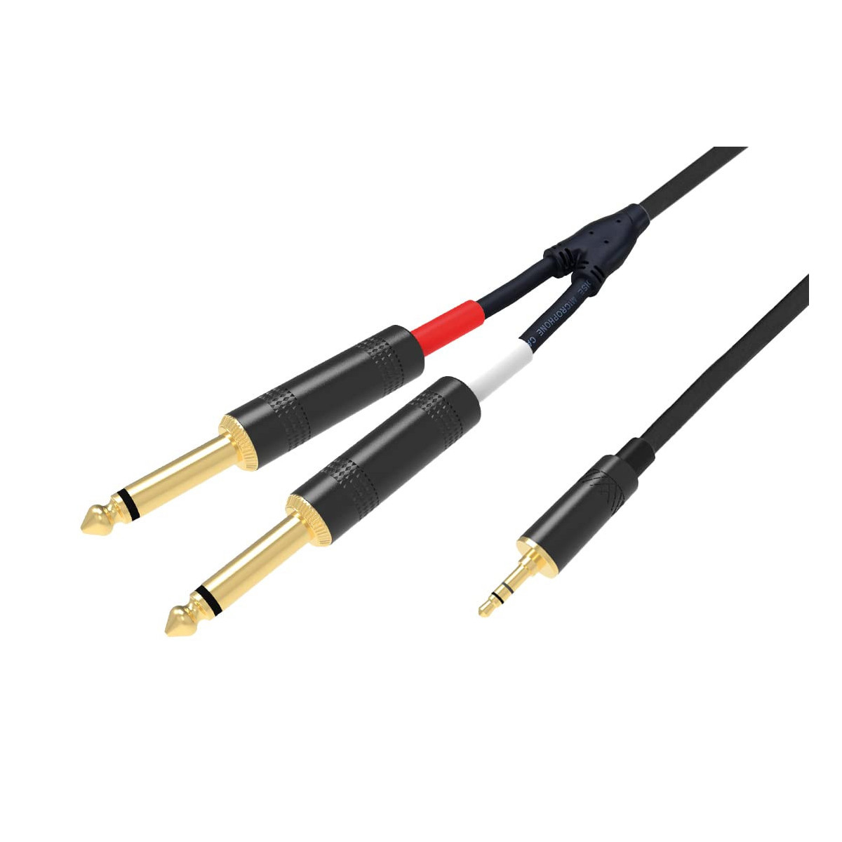 Ridem Audiokabel Rdm-c41-5 3,5mm Stereo / 2x 6,3mm Mono - 1,5m