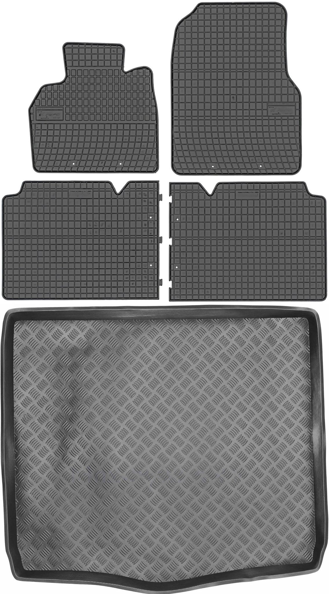 Renault Espace Iv Minivan (2002–2014) – Set: Gummifußmatten + Kofferraummatte