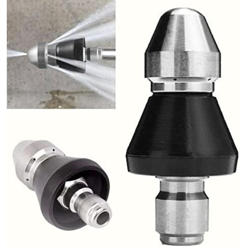 Reinigungsset Mit Hochdruckdüse Für Hochdruckreiniger. Düse. 1/4-zoll-hochdruck-abflussdüse Zur Reinigung Von Abflussrohren Und Hochdruckreinigern.