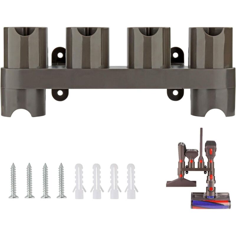 (31 X 7 X 5 Cm) (6 Ablagefächer) Wandmontierter Zubehörhalter. Adapter-konverter-set Für Dyson V10, V11, V7, V8 Und V12. Ersatzteil Für Dyson Staubsauger.