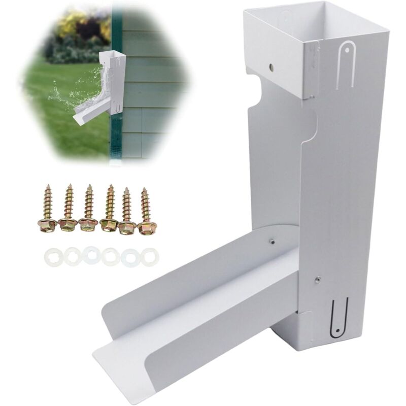 Rechteckiger Regenwasserspeicher 11x30 – Edelstahl – Einfache Montage An Standard-fallrohren – Effizientes Sammelsystem