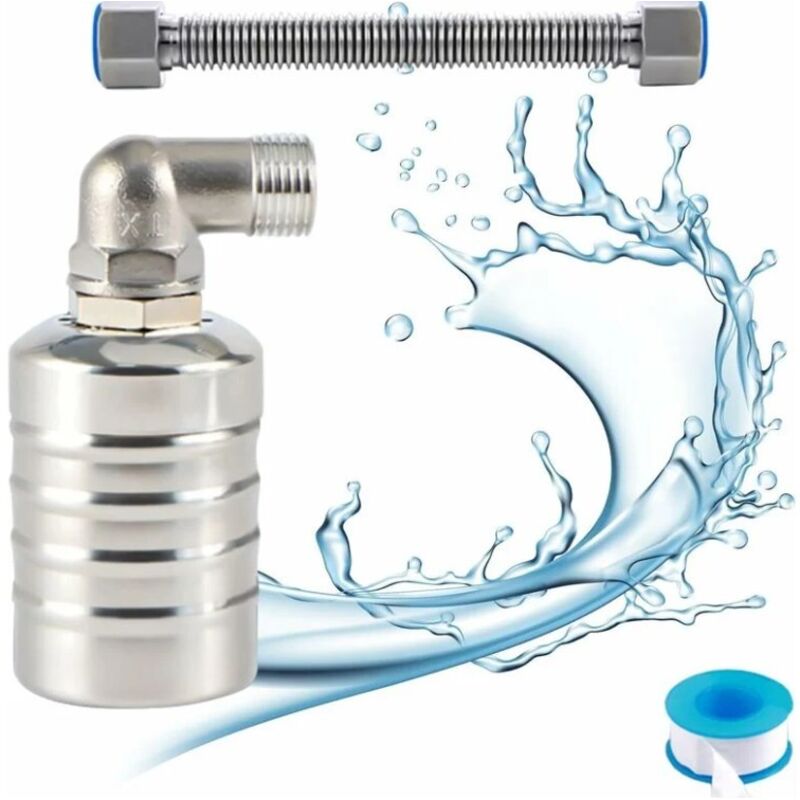 Automatisches Schwimmerventil Aus Edelstahl 304 – Wasserstandsregler Für Tanks – Einfache Installation Ohne Stromanschluss