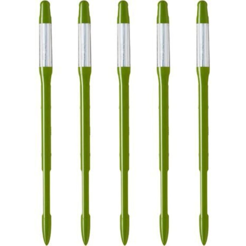 (18×1×1) Bewässerungsindikatoren Für Pflanzen (5er-set, Mittel, Grün) – Für Alle Pflanzen Geeignet. Funktioniert In Allen Böden. Minimalistisches Design. Einfache Anwendung. Batterielos. Hergestellt I