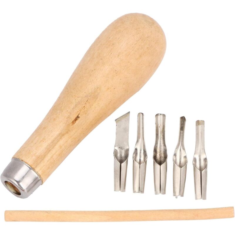 Holzbeitel Für Holz. 5-in-1 Schnitzwerkzeug, Abziehmesser Mit 5 Ersatzklingen Und Holzgriff. Diy-schnitzset, Holzbeitel Für Anfänger. Schnitzer. Holzkohle.