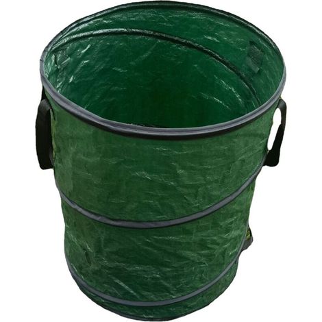 Zusammenfaltbarer Gartensack Cpsarkv Mit Tragegriffen. 46 X 46 X 60 Cm. Grün. Unifarben.
