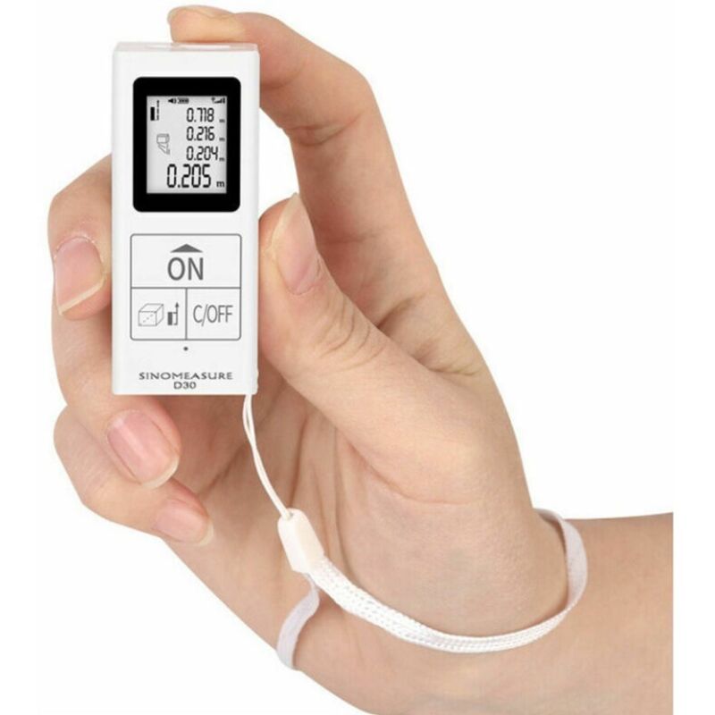 Tragbarer Laser-entfernungsmesser. Mini-digital-infrarot-entfernungsmesser Mit Akku. 25 M Reichweite. Haushaltsgerät. 1 Stück.