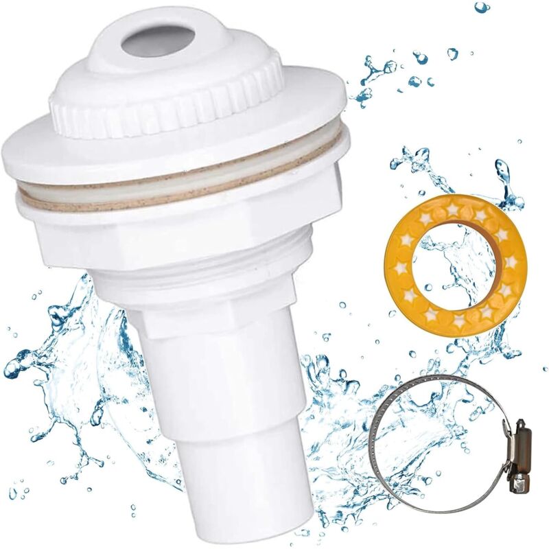 Rücklaufdüse Für Pools. Zulaufdüse Mit 38/32-mm-schlauchanschluss. Rücklaufdüse Für Pools. Zulaufdüse. Für Die Poolentwässerung.