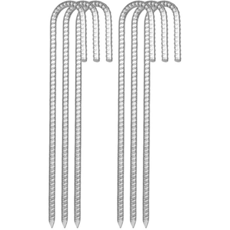 10er-pack Bodenanker, 32 Cm Lang. Heringe Mit Meißelspitzen. Ideal Zur Befestigung Von Zäunen, Zelten, Markisen, Gartenhäusern Und Trampolinen.