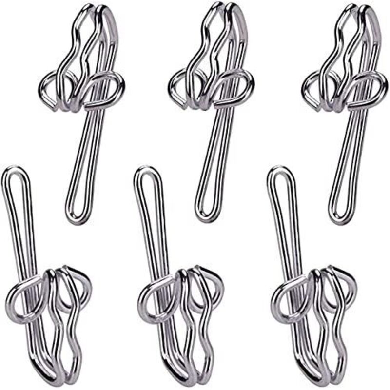 28 X 12 Mm Hochleistungs-duschvorhanghaken – 100 Stück – Massive Metall-duschvorhanghaken – Vielseitige Und Einfach Zu Montierende Haken – Edelstahl