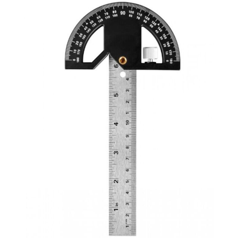 Winkelmesser. Markierungs- Und Messlineal Für Die Holzbearbeitung. 304 Mm Langes Edelstahl-lineal Für Die Holzbearbeitung. Winkelmesser 0–180° Zum Malen, Zeichnen Und Messen.