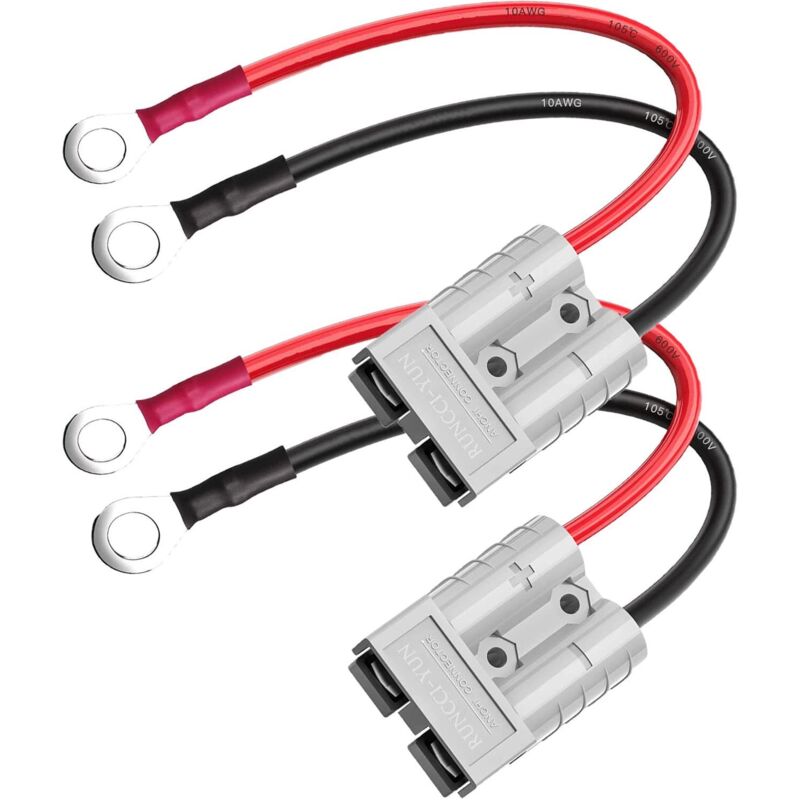 2-teiliger 50a 600v Batterieanschluss Mit O-ring Für Kabelbaumanschluss. Schnellanschluss-batteriestecker, 2-polig. Für Klimaanlage, Wohnmobil, Wohnwagen, Boot (grau)