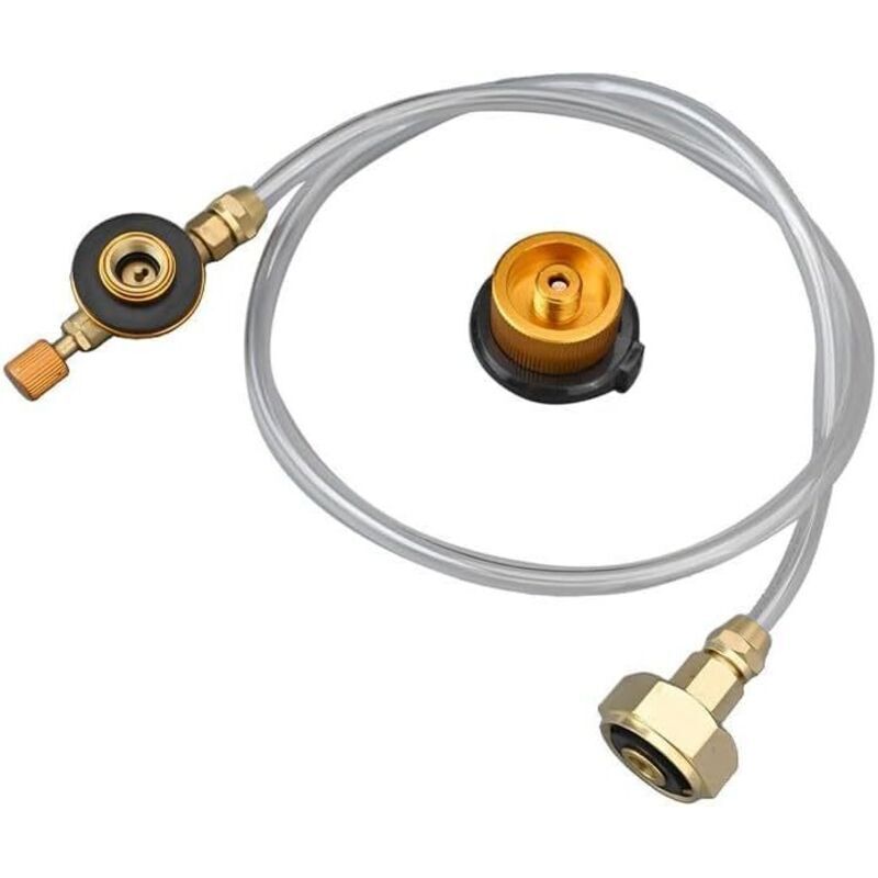 Stück Gasflaschenadapter Für Campingkocher. Propangas-nachfülladapter. Camping-grillzubehör. Müheloses Befüllen Von Flachen Gasflaschen.
