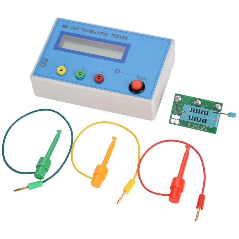 (12×3,3×8) Multifunktionales Transistortestgerät. Mk-168 Transistortester Dioden-trioden-kapazitätszähler Rlc Npn Pnp Mos Transistordetektor