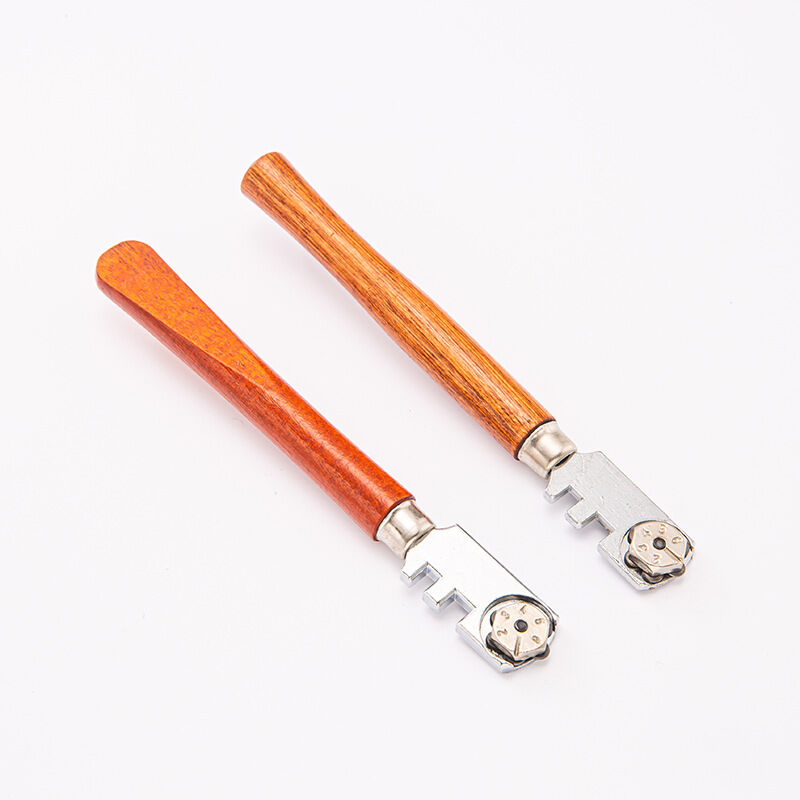 Professioneller 2er-pack Glasschneider Mit 6 Scheiben Und Hartmetall-schneidscheiben Für 2–6 Mm Dicke Schnitte In Glas, Spiegeln Und Buntglas. Verstellbarer Holzgriff.