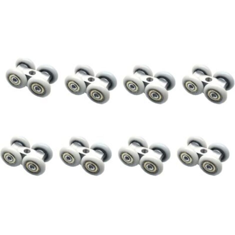 8-teiliges Set Schiebetürrollen. Kugelgelagerte Schiebetürrollen. Geeignet Für Balkone, Küchen Und Esszimmer.