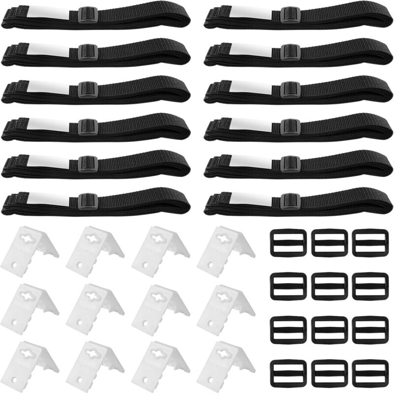 Set Mit 12 Halteleisten Für Pool-solarfolie. Poolrolle. Befestigungsleisten Und -clips. Mobile Solarfolie Für Mobiles Aufrollsystem Für Poolabdeckungen.