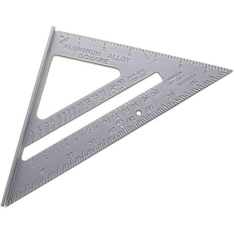 Dachwinkel Aus Aluminiumlegierung. 7-zoll-dreieck Zur Messung Des Sparrenwinkels, Winkelmesser, Gehrungslehre, Messwerkzeug Für Die Zimmererkonstruktion.