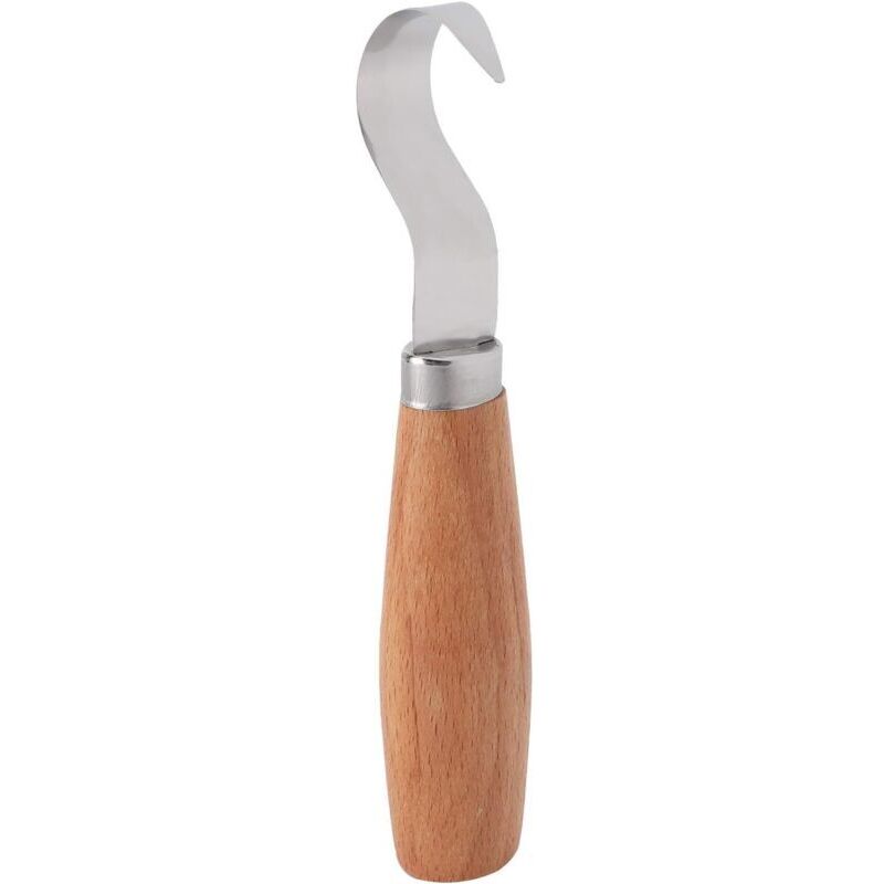 Holzschnitzmesser Mit Hakenform. Löffelschnitzmesser Für Profis Und Anfänger. Hakenformmesser Für Rechtshänder.