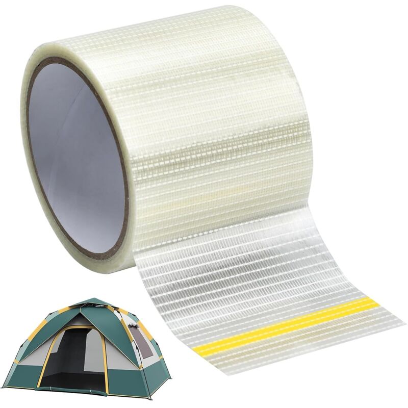 50 M X 1 Glasfaser-reparaturband, Wasserdicht, Transparent, Reißfest, Für Markisenreparaturen, Glasfaserband Für Wohnmobilmarkisen Und Zelte