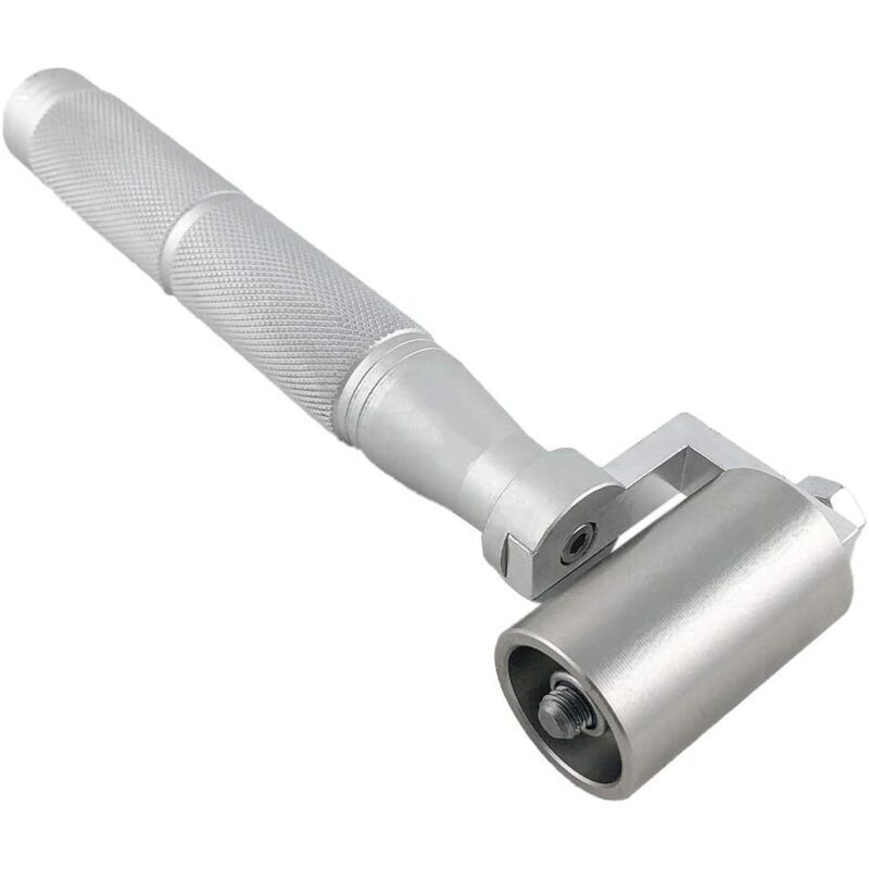 Handbetriebene Andruckwalze. Flache Edelstahl-nähwalze Zum Abdichten Von Tapetenkanten (40 Mm).