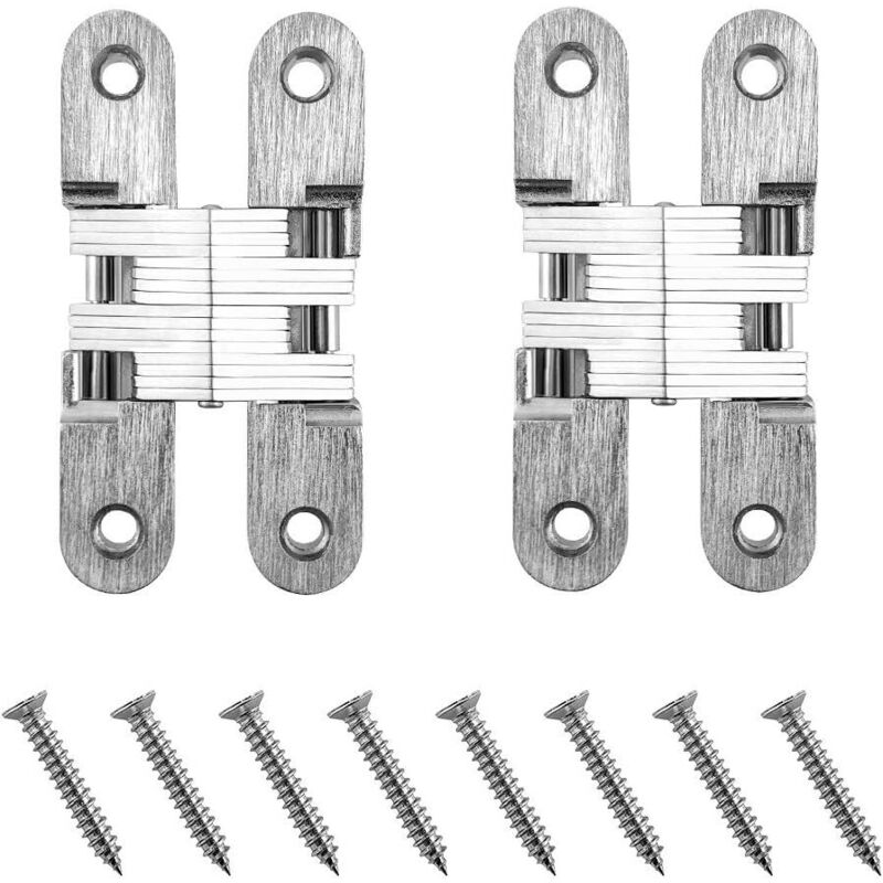 Unsichtbare Scharniere. Verdeckte Scharniere Für Möbelbeschläge Und Falttüren. 95 Mm. 2 Stück. Tragkraft: 40 Kg