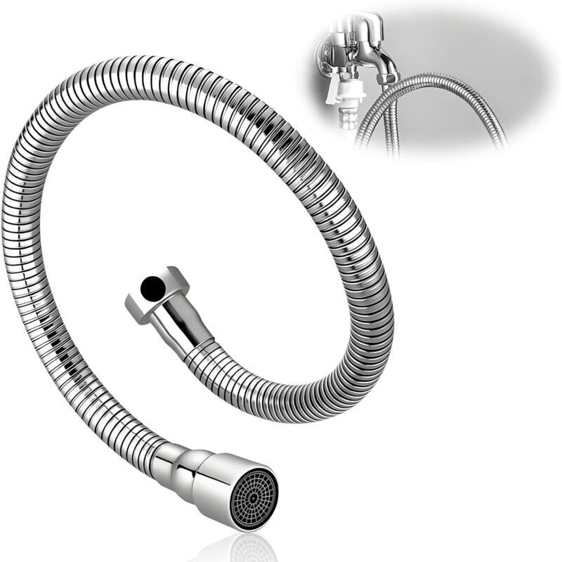 Küchenarmaturverlängerung. 360°-küchenarmaturverlängerung Mit Flexiblem Auslauf Und 20-mm-schlauch. Küchenarmatur-luftsprudler. Multifunktionale Spültischbrause.