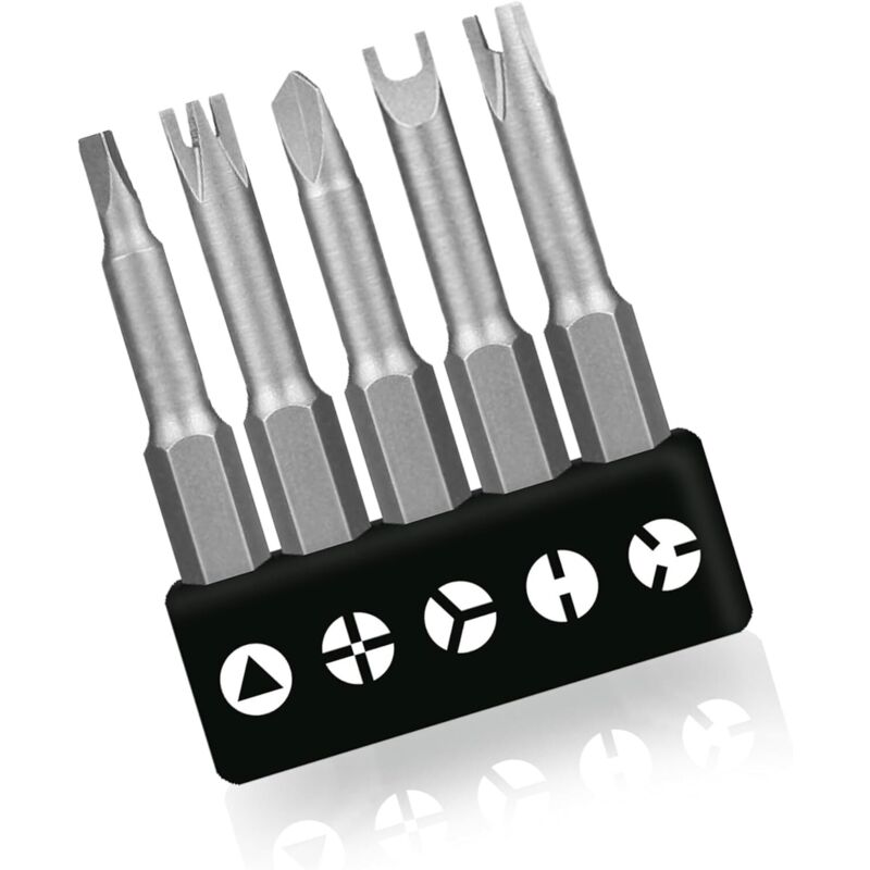 Set Mit 5 Speziellen 50-mm-u-förmigen Schraubendrehern, Y-förmigen Schraubendrehern, Für Den Innenbereich, Dreispitzig, Für Bohrmaschinen