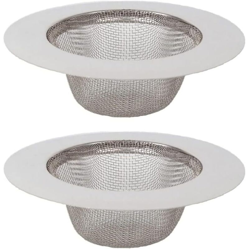 2-teiliges Spülbecken-sieb. Spülbecken-sieb Aus Edelstahl. Abflusssieb Aus Edelstahl. Spülbecken-sieb. Für Küchenspülen, Badezimmer, Waschbecken Und Badewannen.