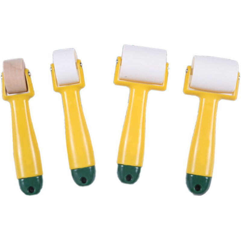 4-teiliges Putzwalzen-set. Handdruckwalze. Kunststoffwalzen. Für Tapezierarbeiten, Nähen Und Dekorationsarbeiten.