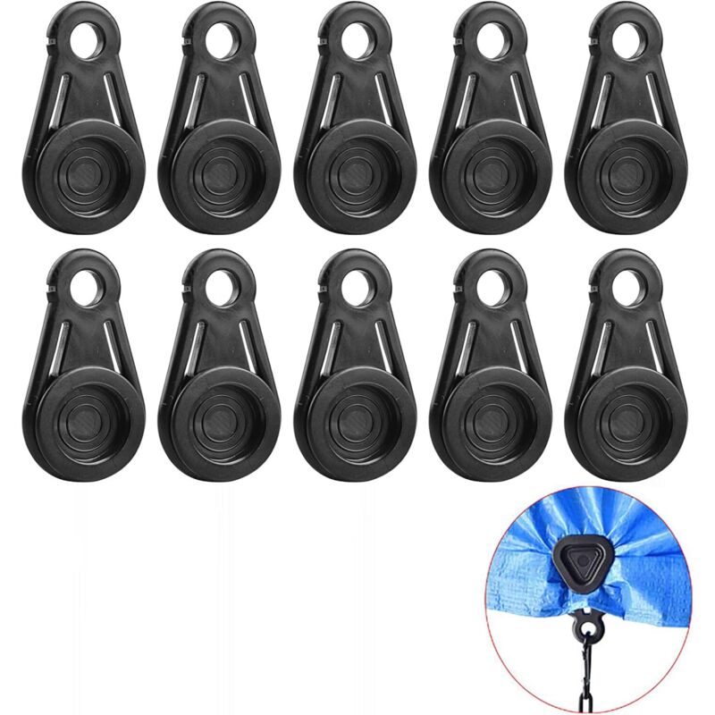 10er-pack Scheibenschnallen Für Planen. Outdoor-aktivitäten: Camping, Bergsteigen, Zelte, Markisen, Planen.