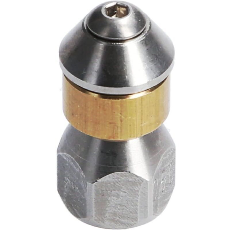 Rotierende Schlauchreinigungsdüse Für Hochdruckreiniger, 1/8"-anschluss, 3 X 0,8 Mm Gewinde - 050. Edelstahl/messing.
